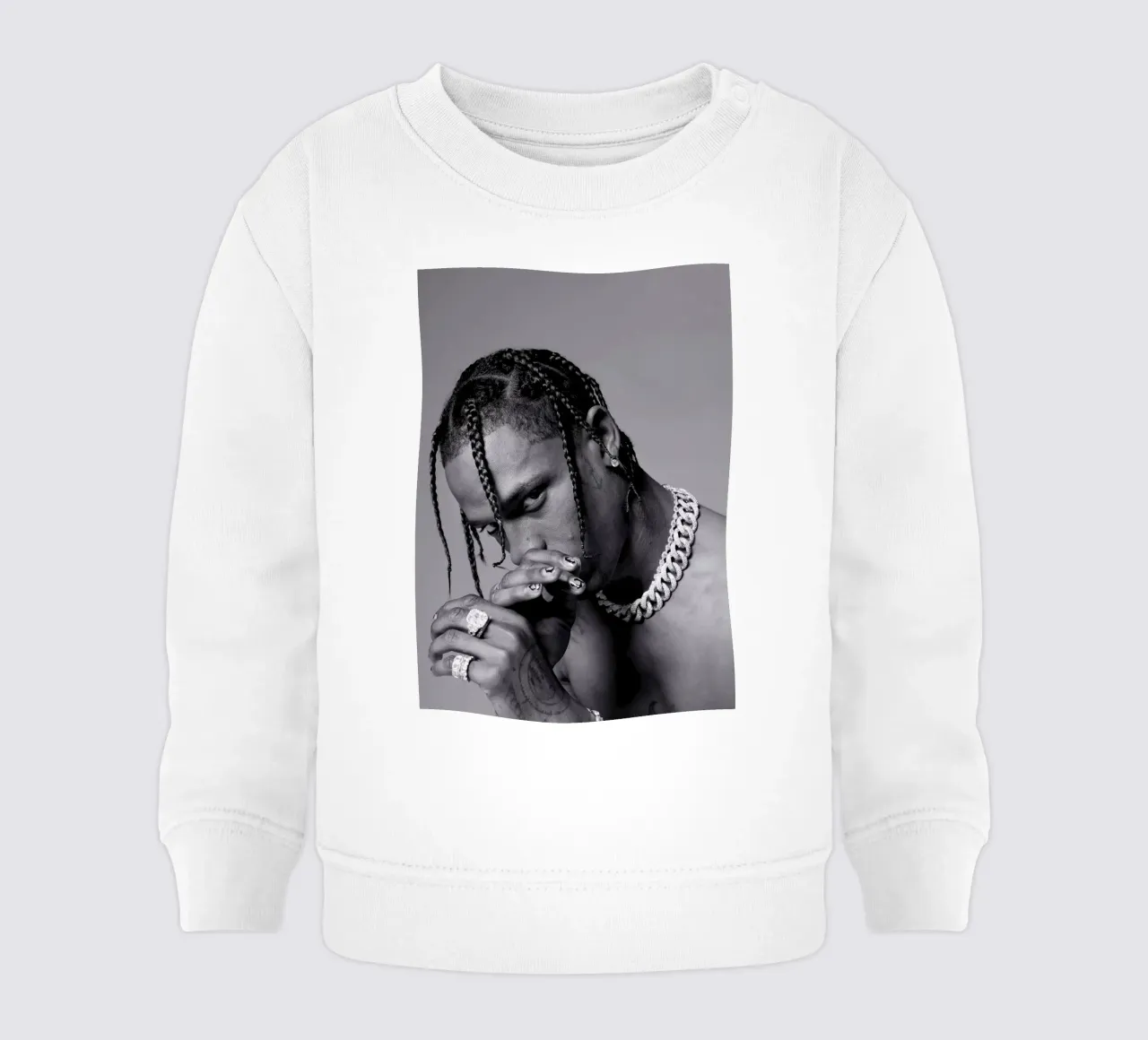 Black And White Travis Scott STyle felpa neonato da IGOR G