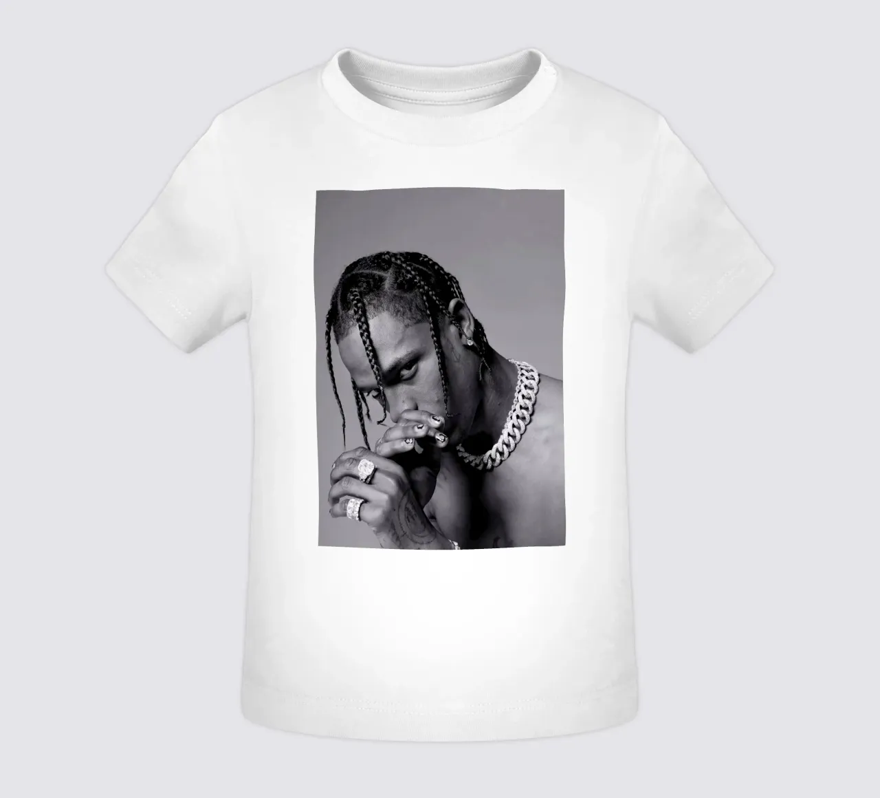 Black And White Travis Scott STyle maglietta neonato da IGOR G