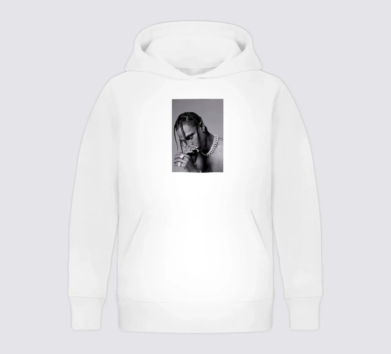 Black And White Travis Scott STyle felpa bambino con cappuccio da IGOR G