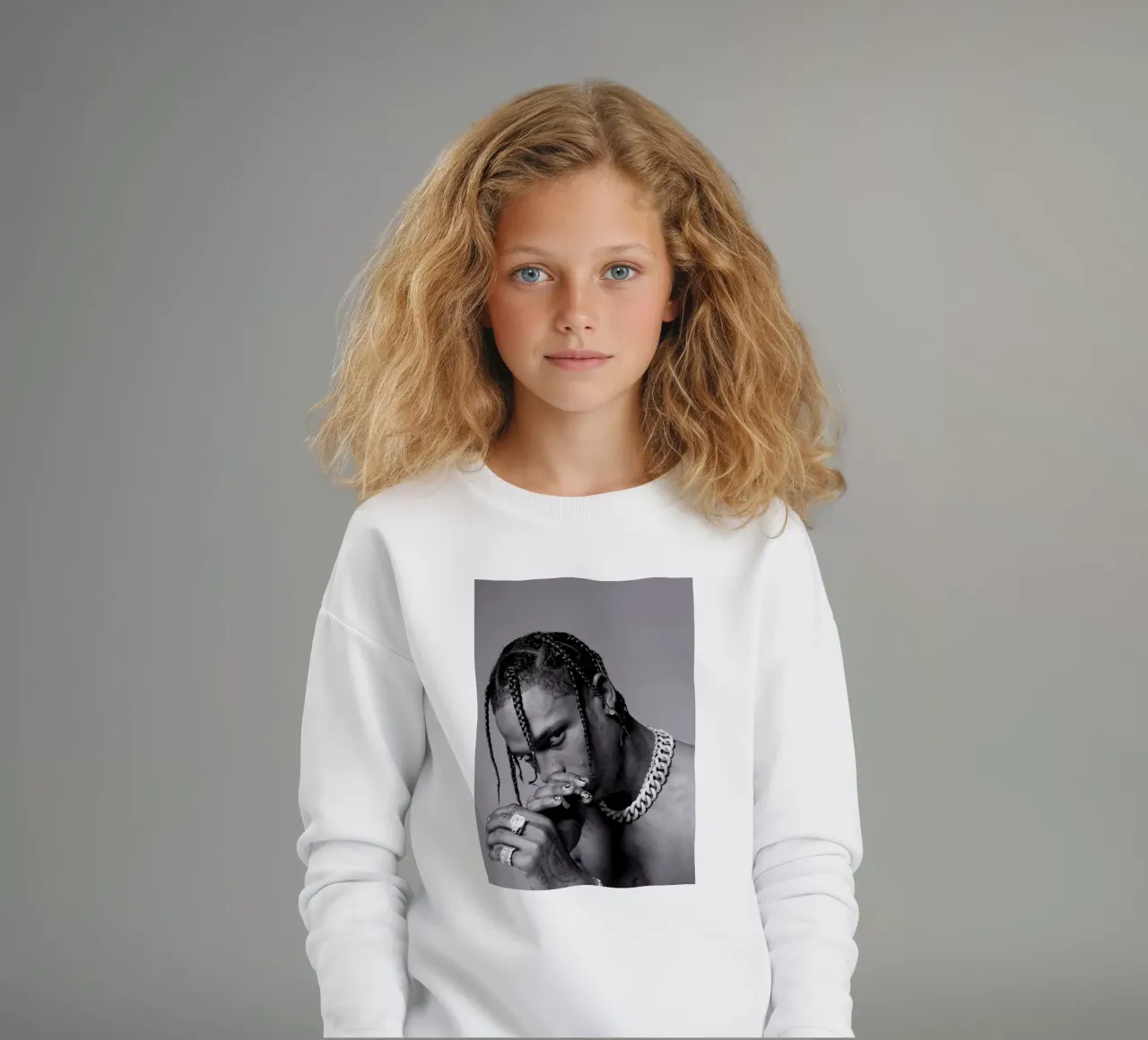 Black And White Travis Scott STyle felpa bambino da IGOR G