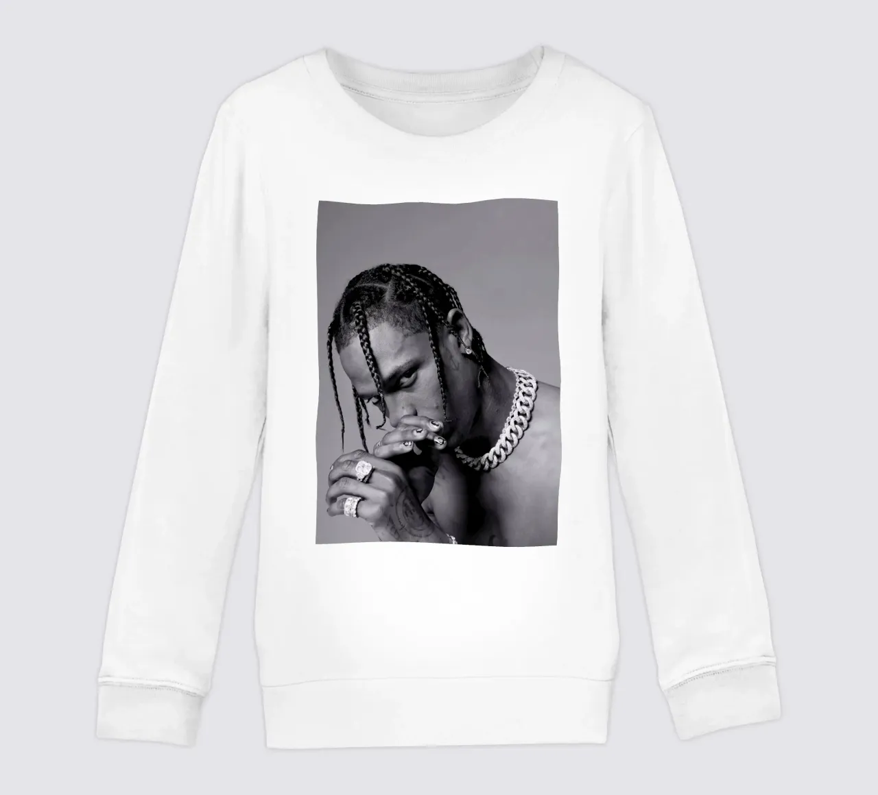 Black And White Travis Scott STyle felpa bambino da IGOR G