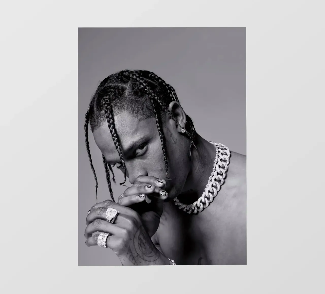 Black And White Travis Scott STyle pellicola backlit da IGOR G