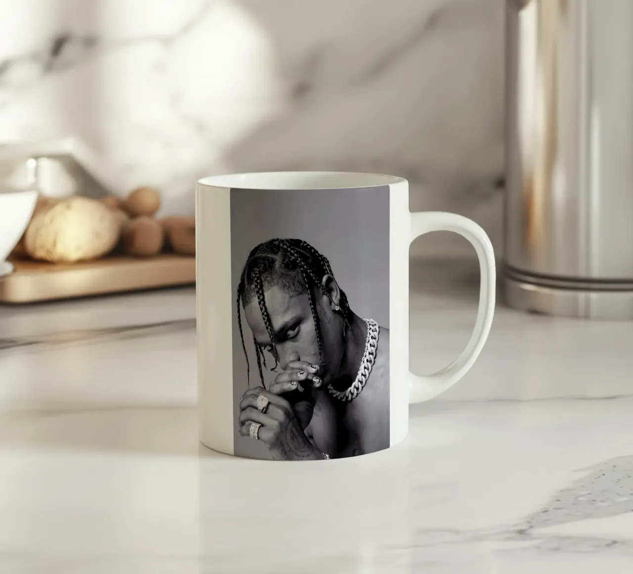 Black And White Travis Scott STyle tazza in ceramica da IGOR G
