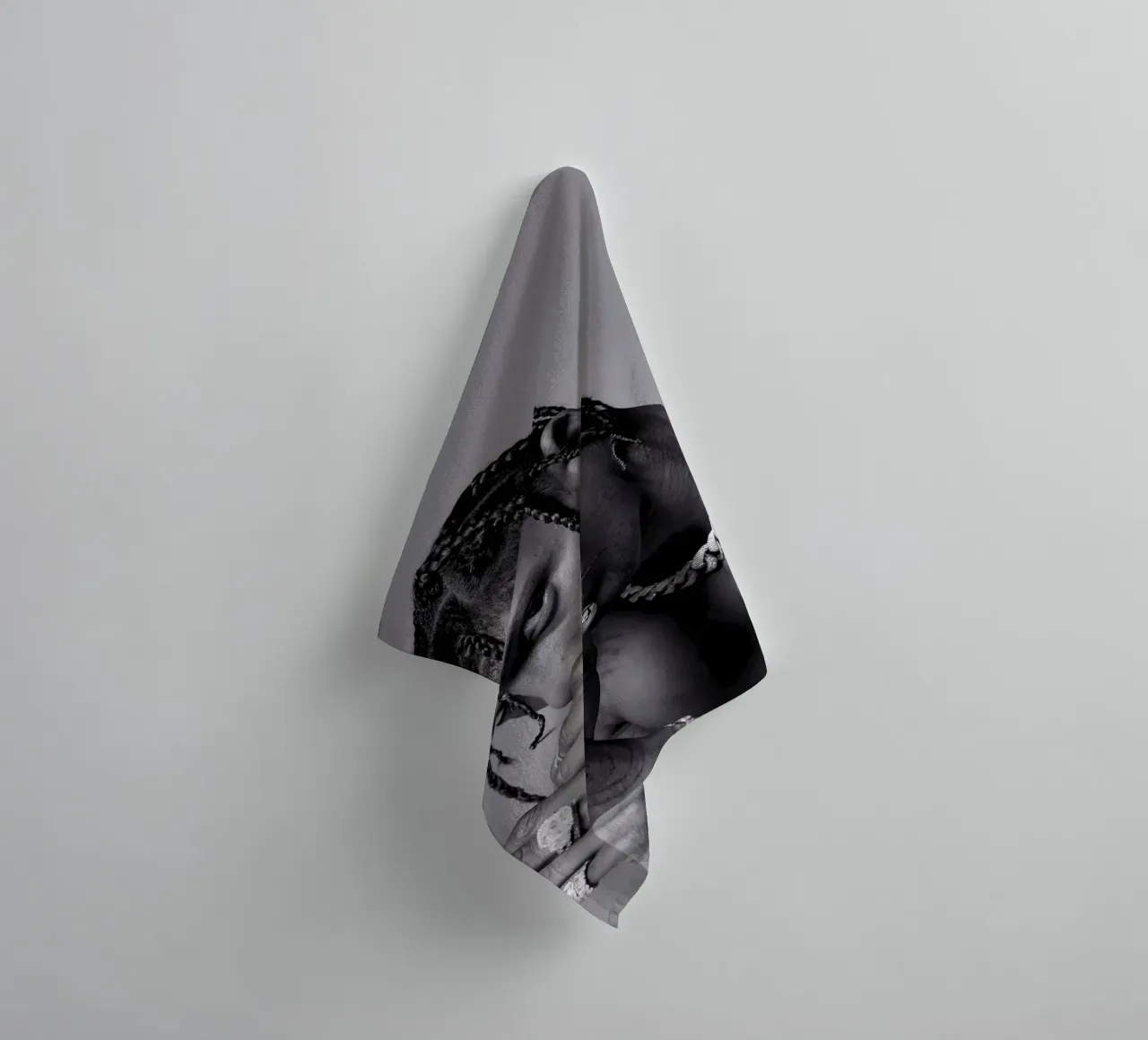 Black And White Travis Scott STyle asciugamano da bagno da IGOR G