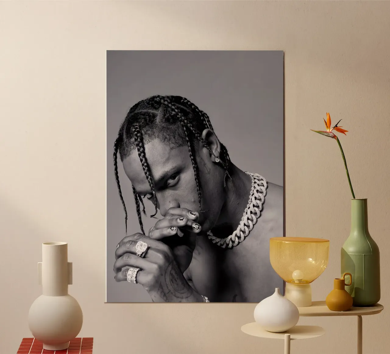 Black And White Travis Scott STyle alluminio dibond da IGOR G
