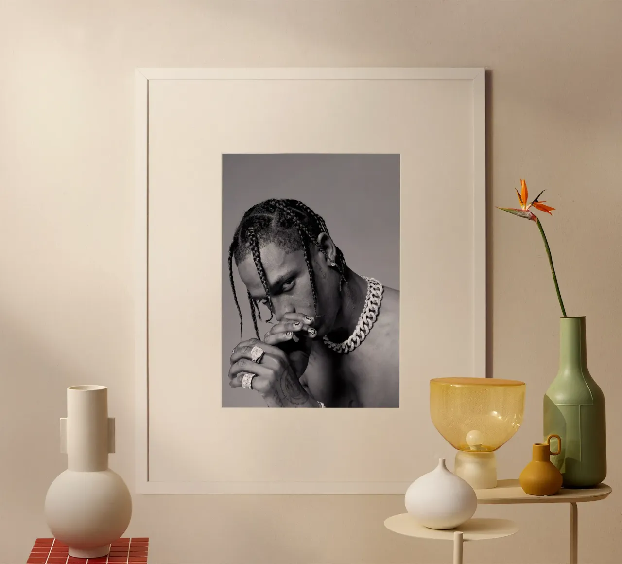 Black And White Travis Scott STyle carta hahnemühle da IGOR G