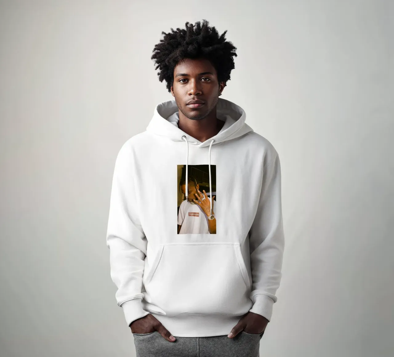Five Finger Travis Scott Style Poster felpa con cappuccio da IGOR G