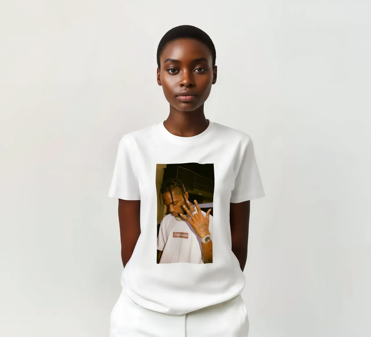 Five Finger Travis Scott Style Poster t-shirt da IGOR G