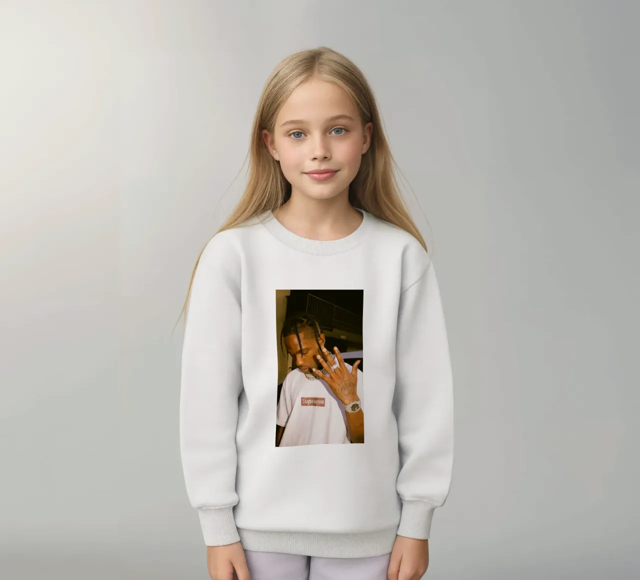 Five Finger Travis Scott Style Poster felpa bambino da IGOR G