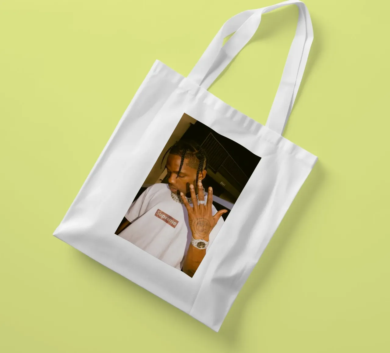 Five Finger Travis Scott Style Poster borsa in juta da IGOR G