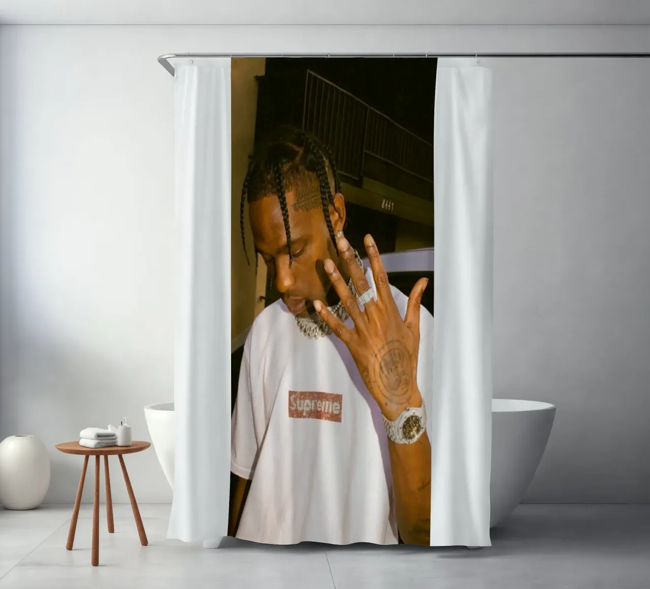 Five Finger Travis Scott Style Poster tenda da doccia da IGOR G