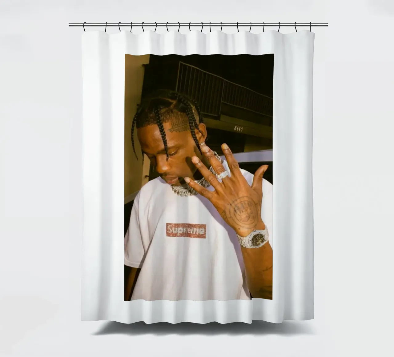 Five Finger Travis Scott Style Poster tenda da doccia da IGOR G