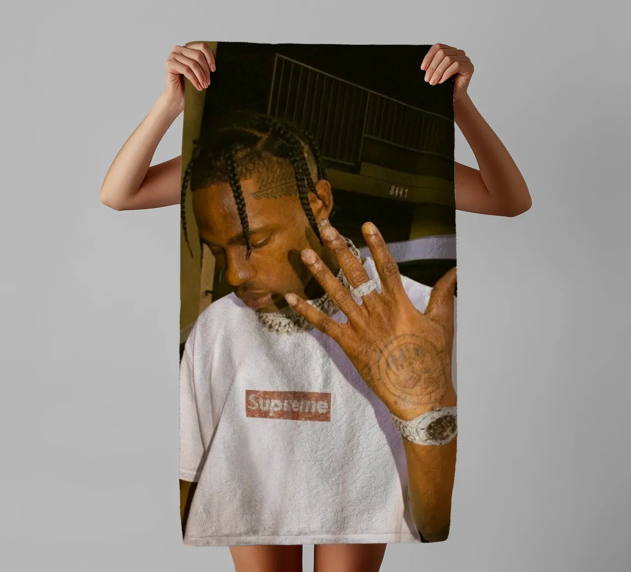 Five Finger Travis Scott Style Poster asciugamano da bagno da IGOR G