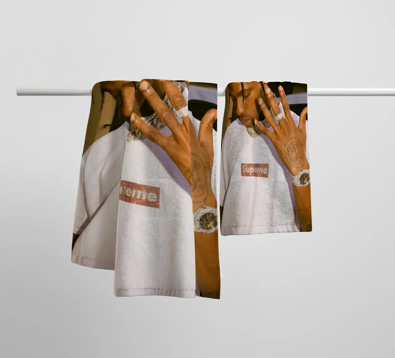 Five Finger Travis Scott Style Poster asciugamano da bagno da IGOR G