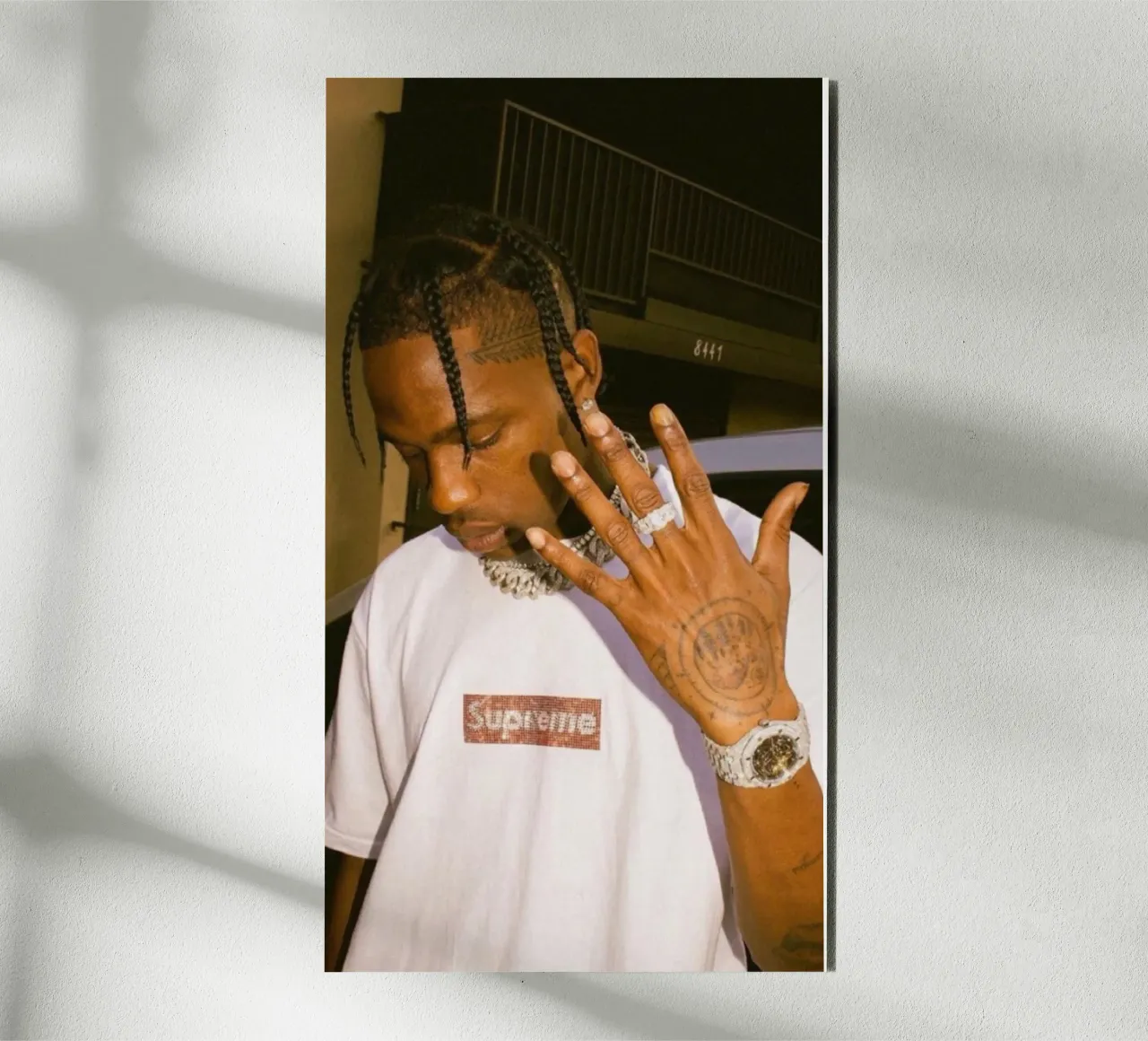 Five Finger Travis Scott Style Poster pannello forex da IGOR G