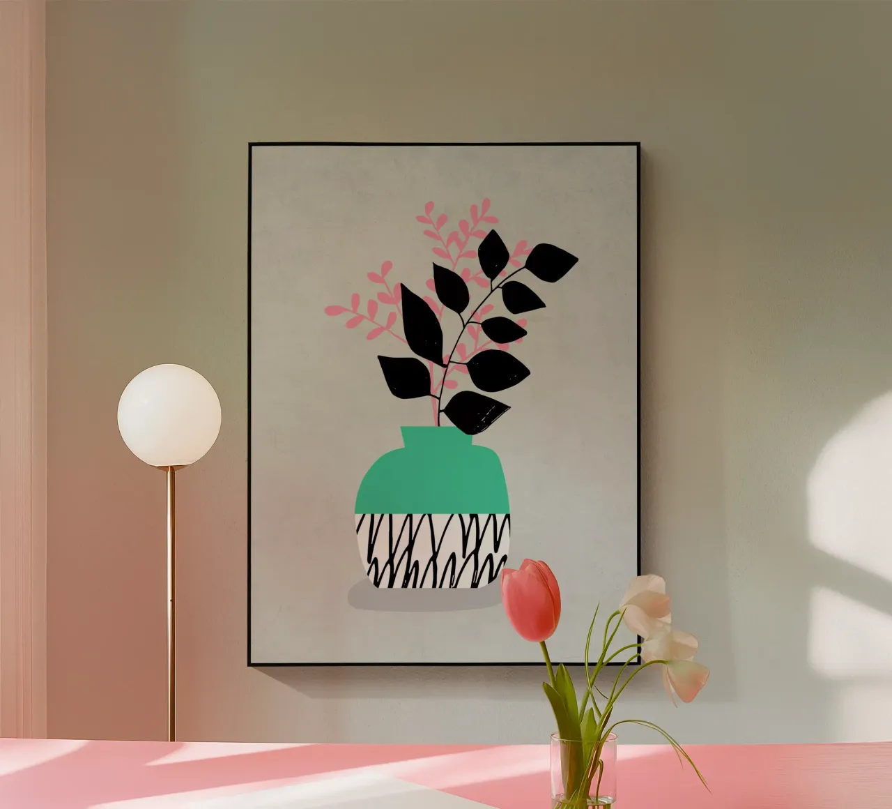 Vase Still Life acrylic glass by Kim Hubball Studio