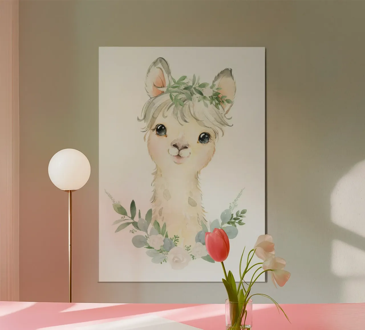 cucciolo di lama carta hahnemühle da Panait Ivascu