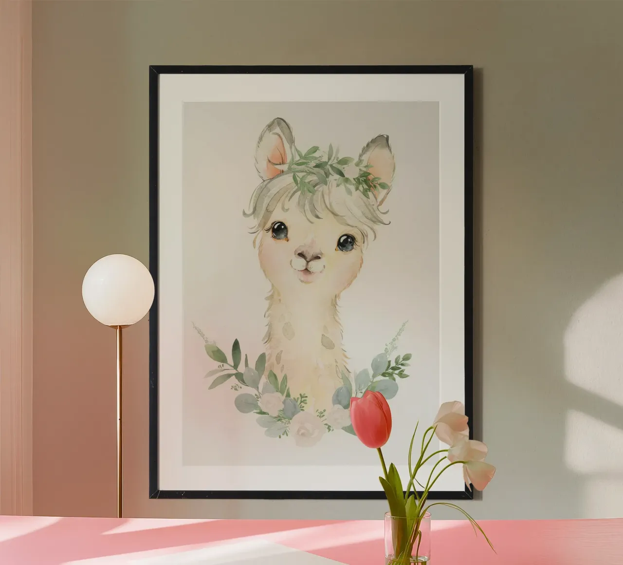 cucciolo di lama carta hahnemühle da Panait Ivascu