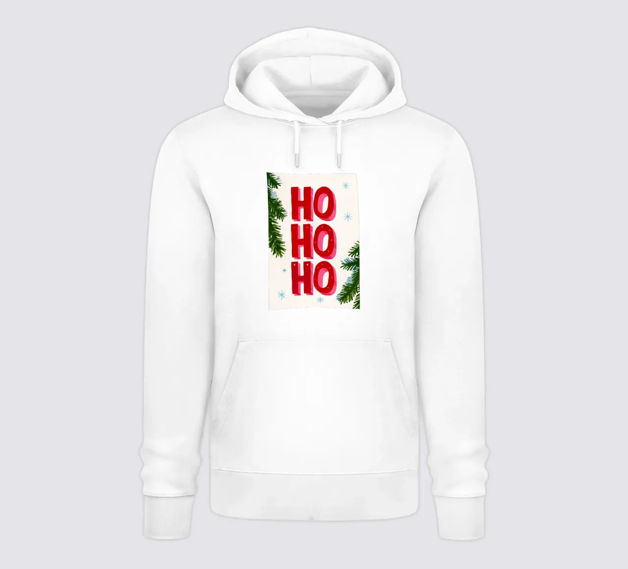 Feliz Navidad - Typo Print sudadera con capucha de ChristmasMooodz
