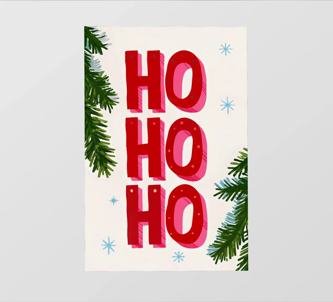 Feliz Navidad - Typo Print lámina retroiluminada de ChristmasMooodz