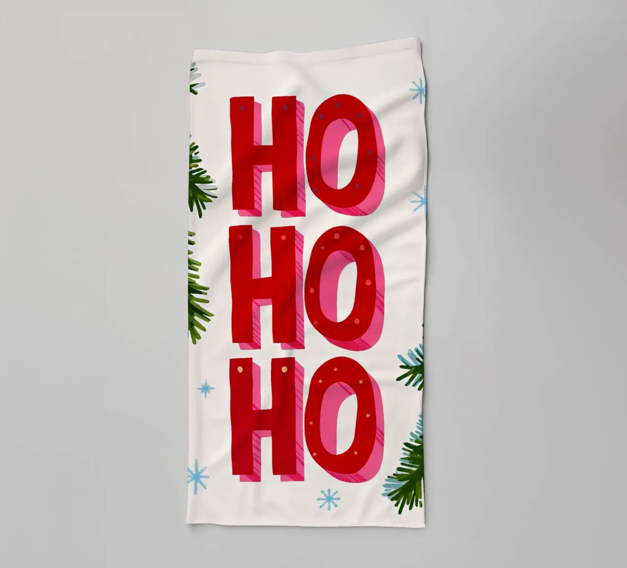 Joyeux Noël - Typo Print serviette de bain de ChristmasMooodz