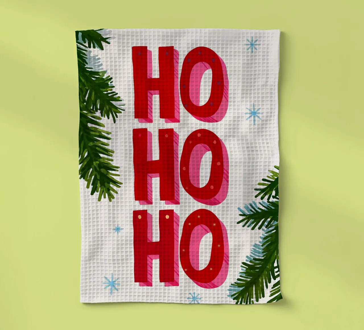 Joyeux Noël - Typo Print torchon de ChristmasMooodz