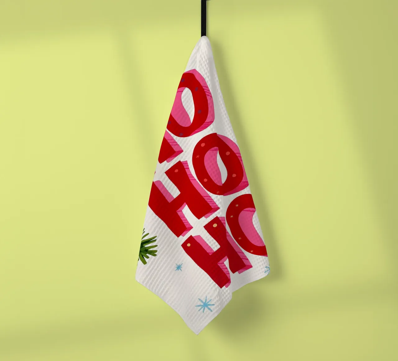 Joyeux Noël - Typo Print torchon de ChristmasMooodz