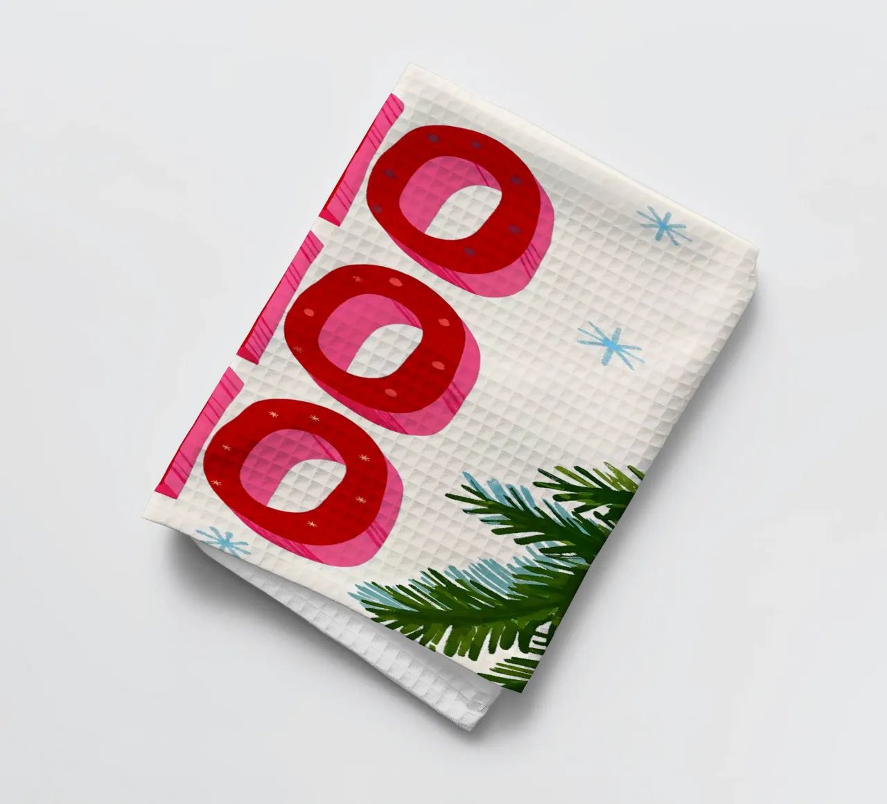 Joyeux Noël - Typo Print torchon de ChristmasMooodz