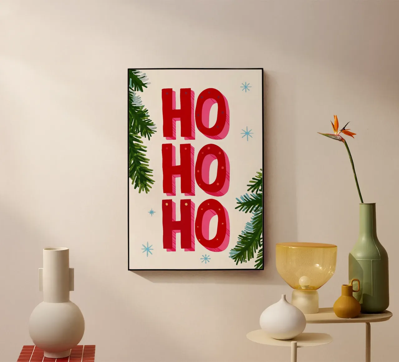 Feliz Navidad - Typo Print metacrilato de ChristmasMooodz