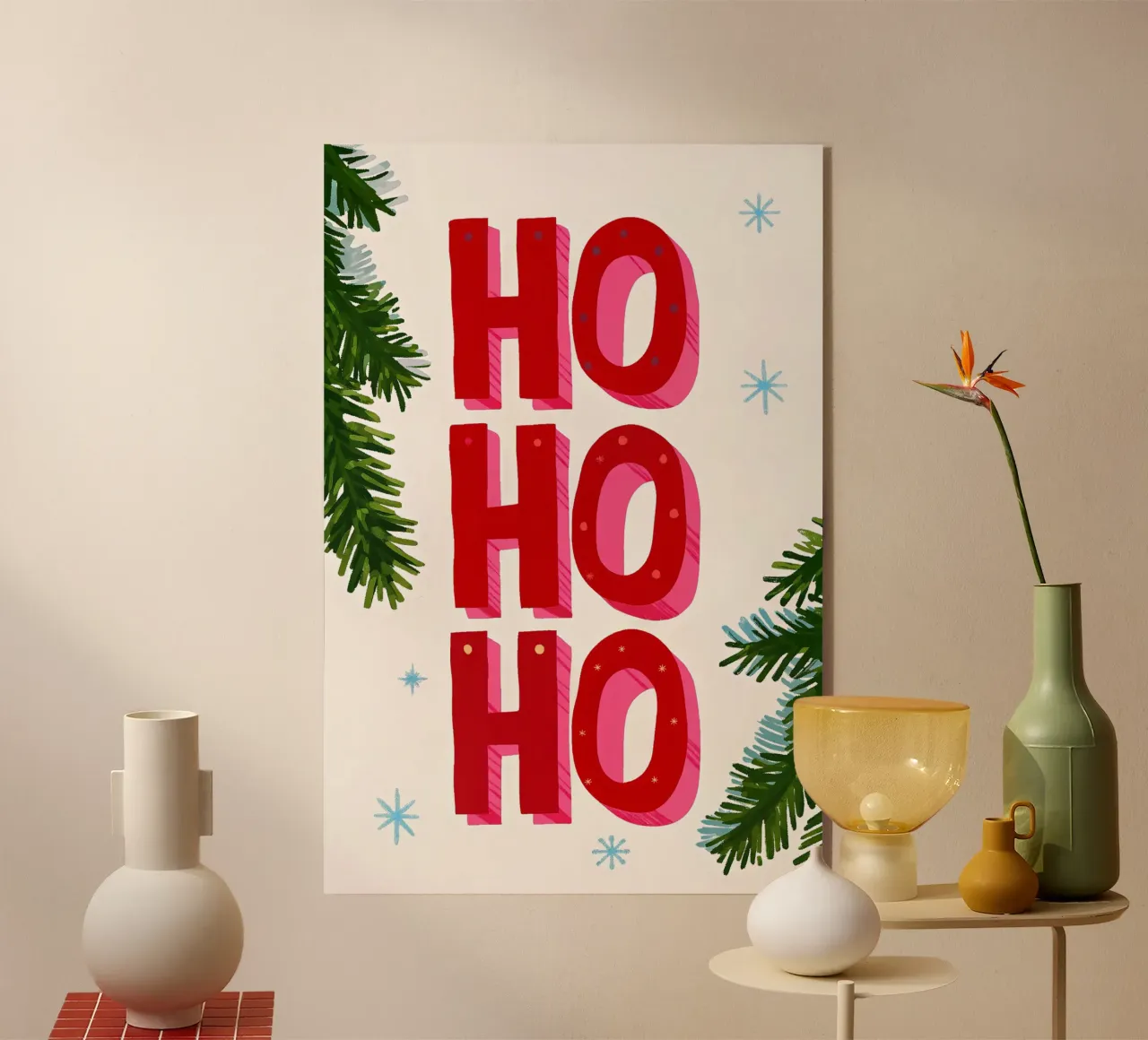 Feliz Navidad - Typo Print metacrilato de ChristmasMooodz