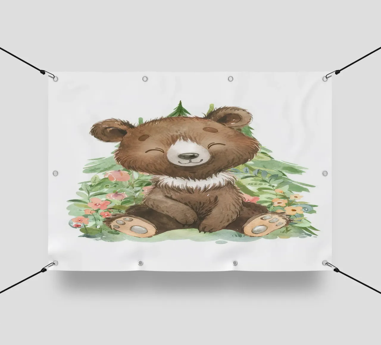 Orso del bosco telo in pvc da Panait Ivascu