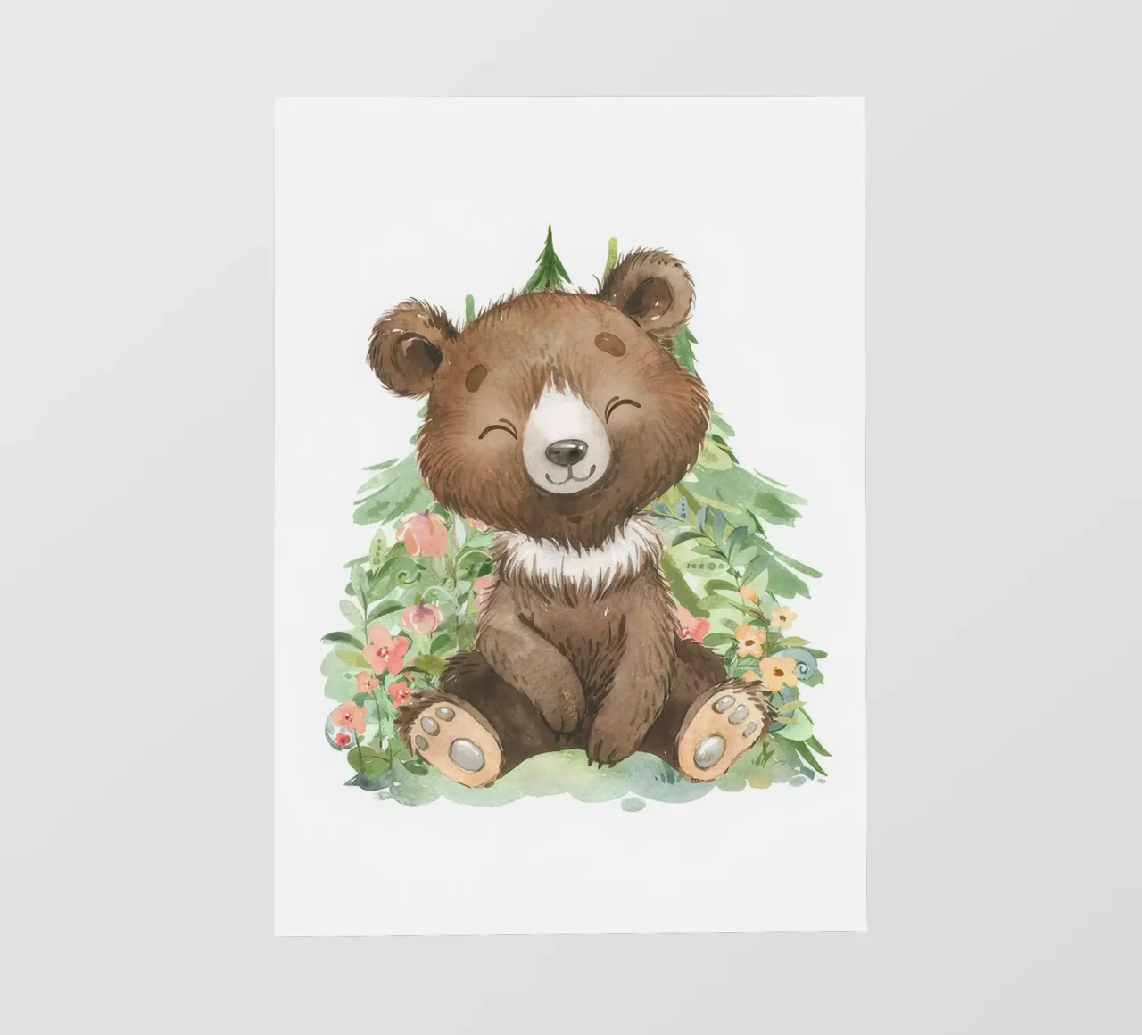 Orso del bosco telo in pvc da Panait Ivascu