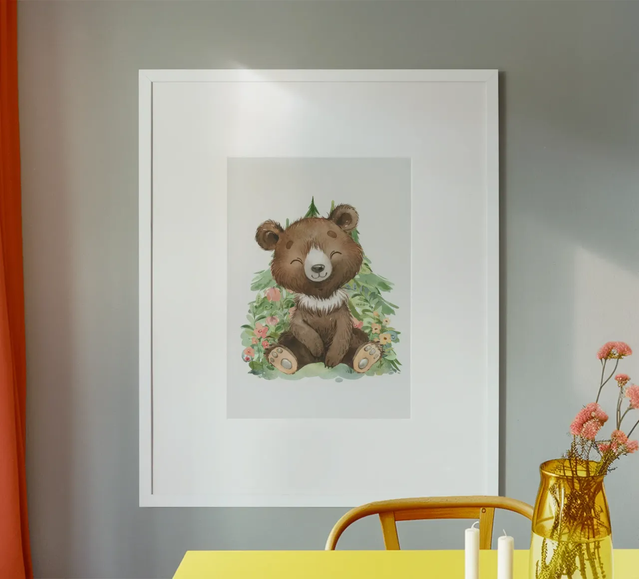 Orso del bosco carta hahnemühle da Panait Ivascu