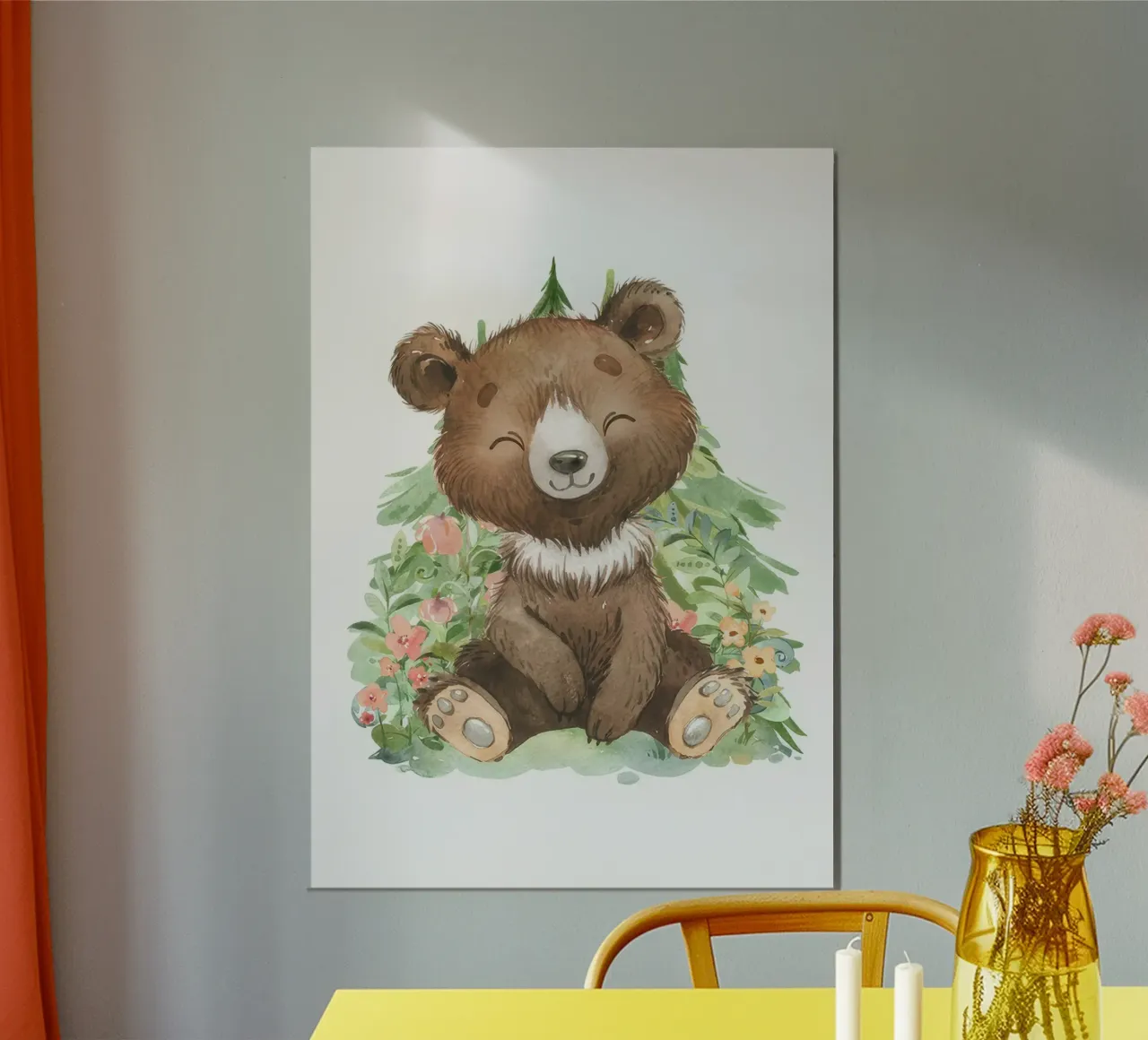 Orso del bosco carta hahnemühle da Panait Ivascu