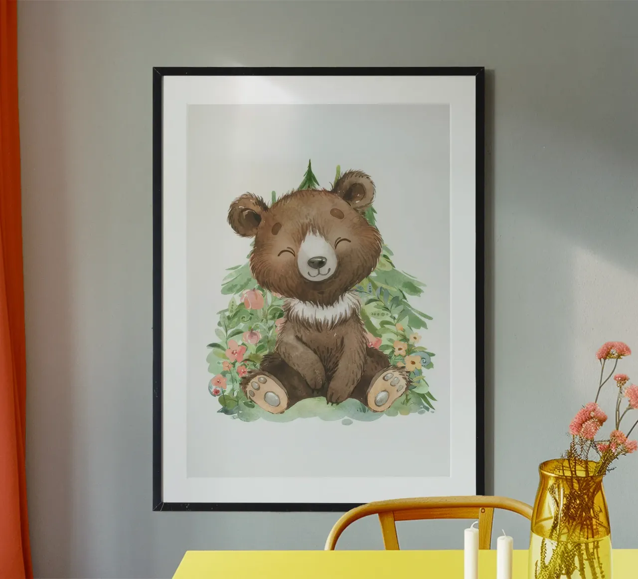 Orso del bosco carta hahnemühle da Panait Ivascu