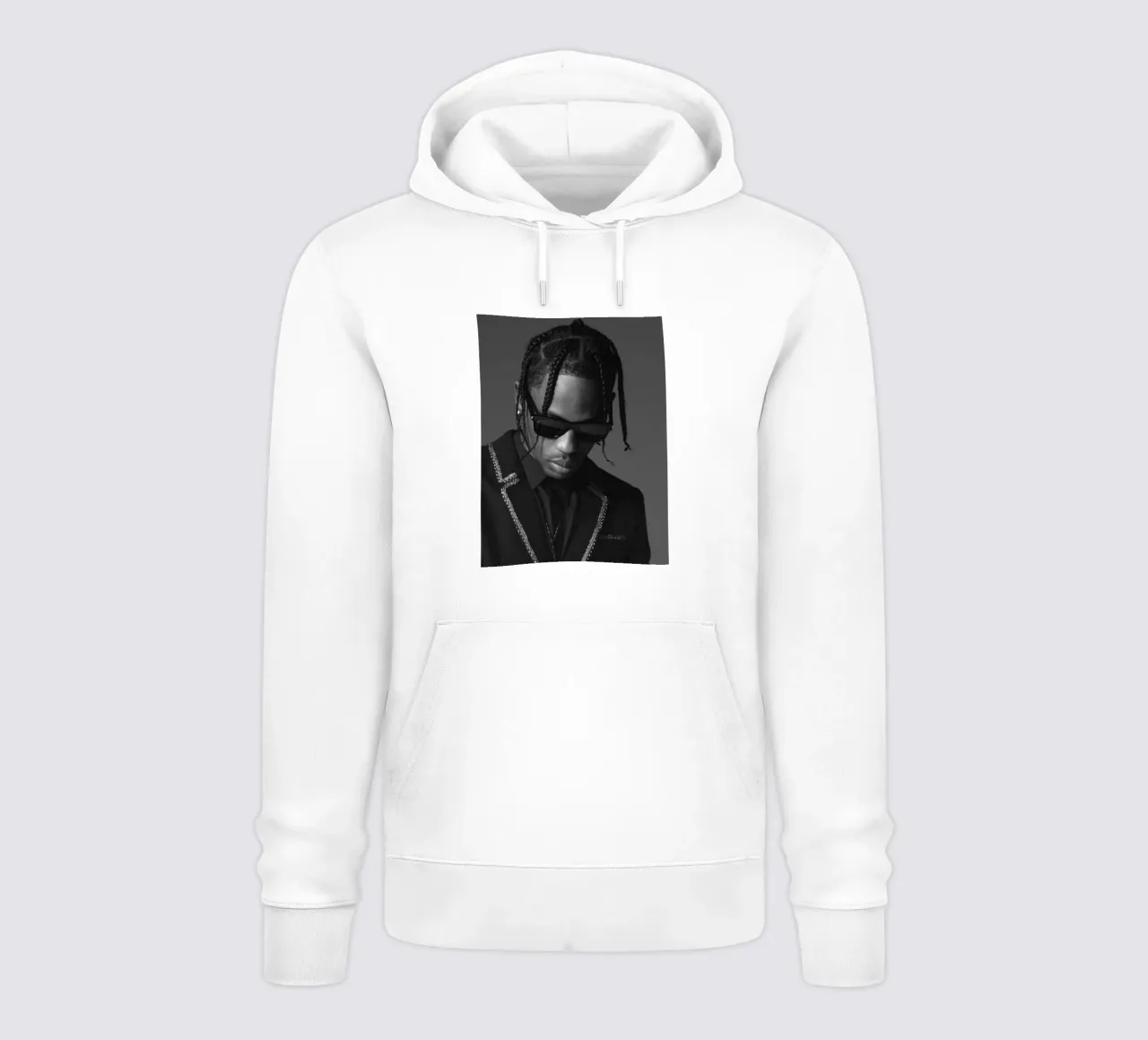 Black And White Formal Style From Travis Scott Poster felpa con cappuccio da IGOR G
