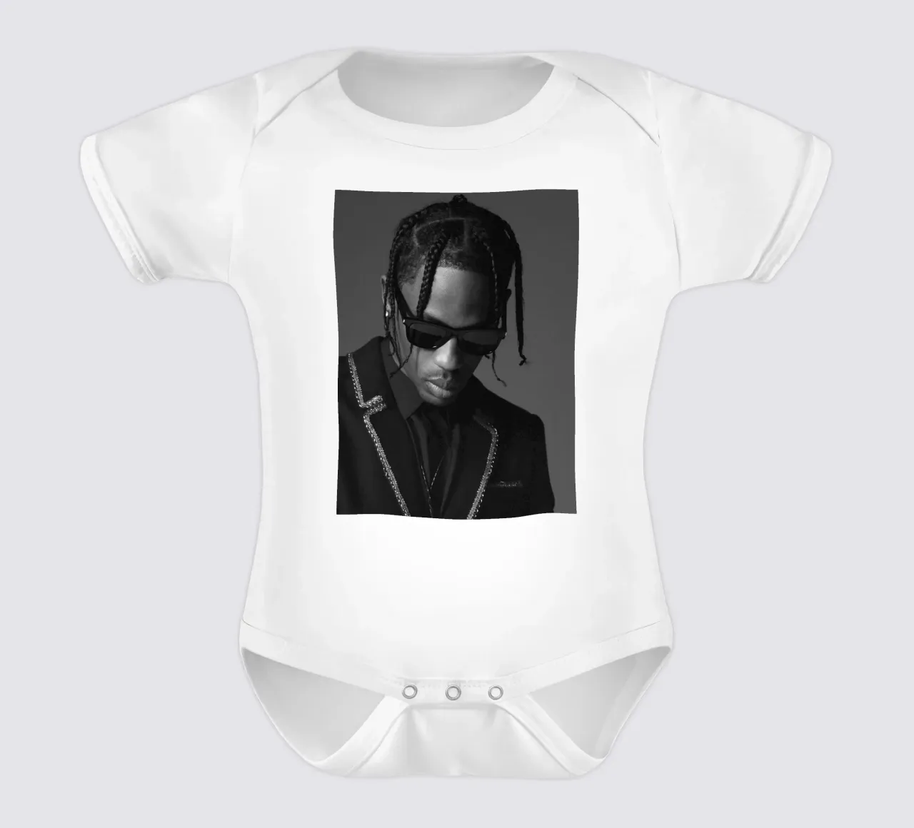 Black And White Formal Style From Travis Scott Poster body de bebé de IGOR G