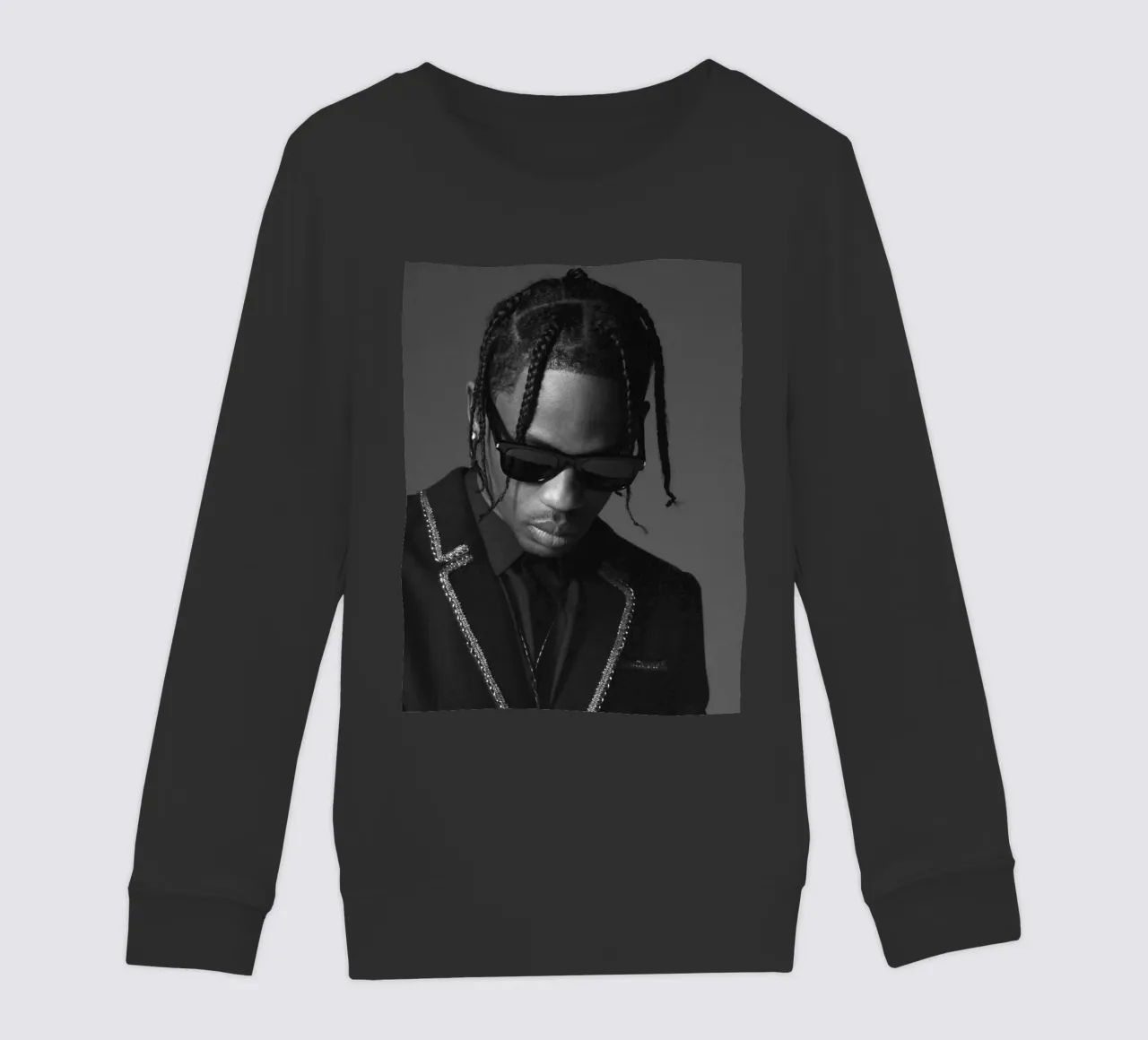 Black And White Formal Style From Travis Scott Poster felpa bambino da IGOR G