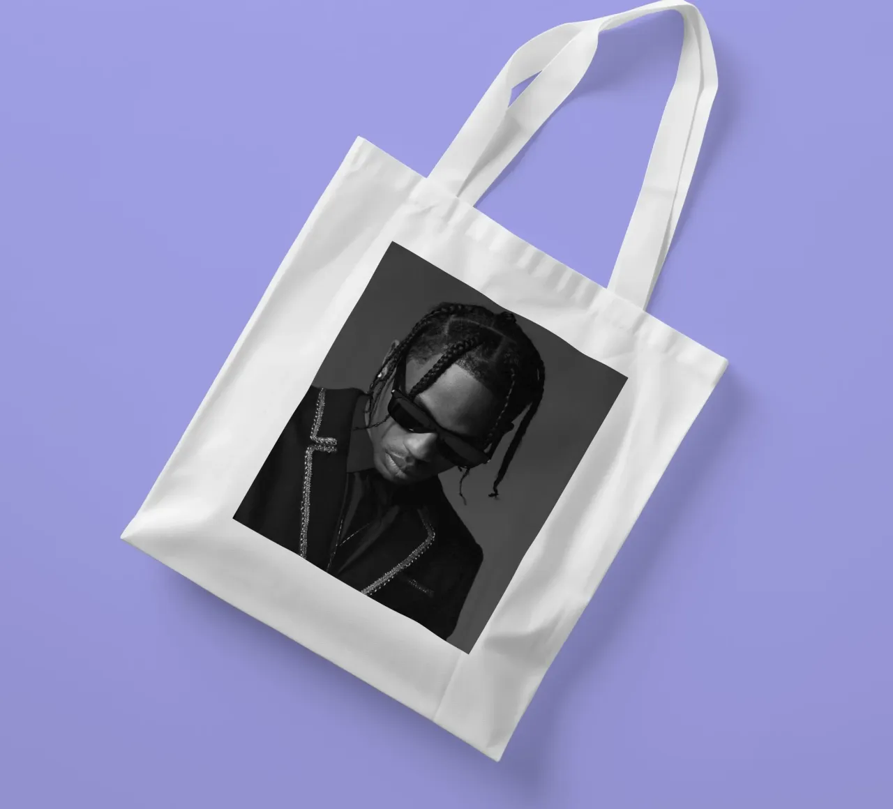 Black And White Formal Style From Travis Scott Poster borsa in juta da IGOR G