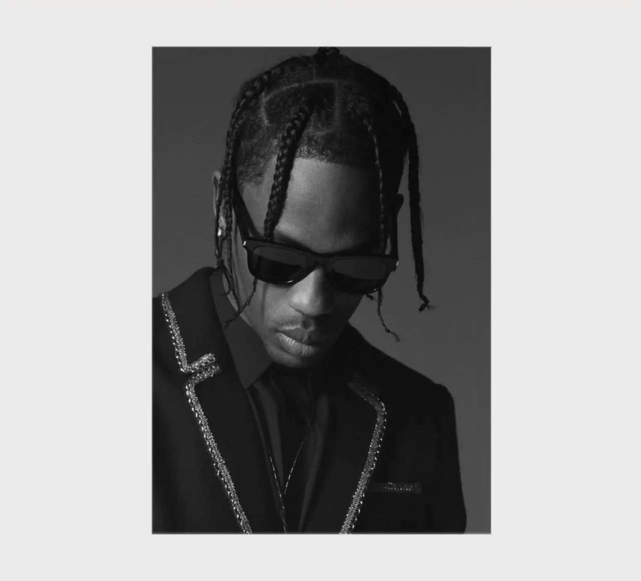 Black And White Formal Style From Travis Scott Poster diario da IGOR G