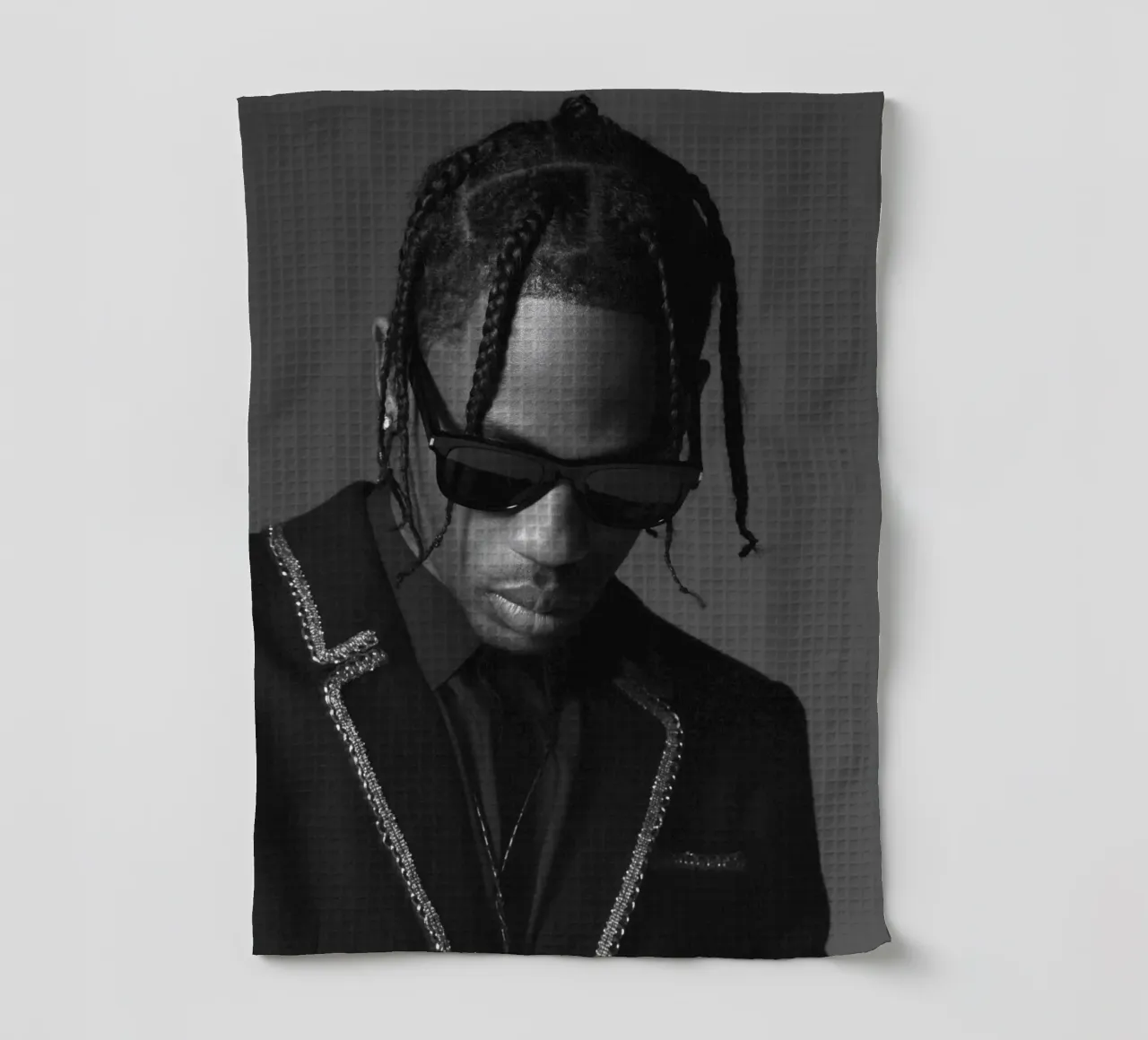 Black And White Formal Style From Travis Scott Poster canovaccio da cucina da IGOR G