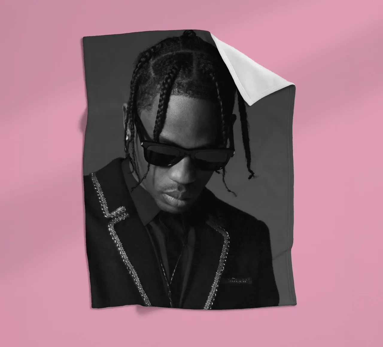 Black And White Formal Style From Travis Scott Poster coperta in pile da IGOR G