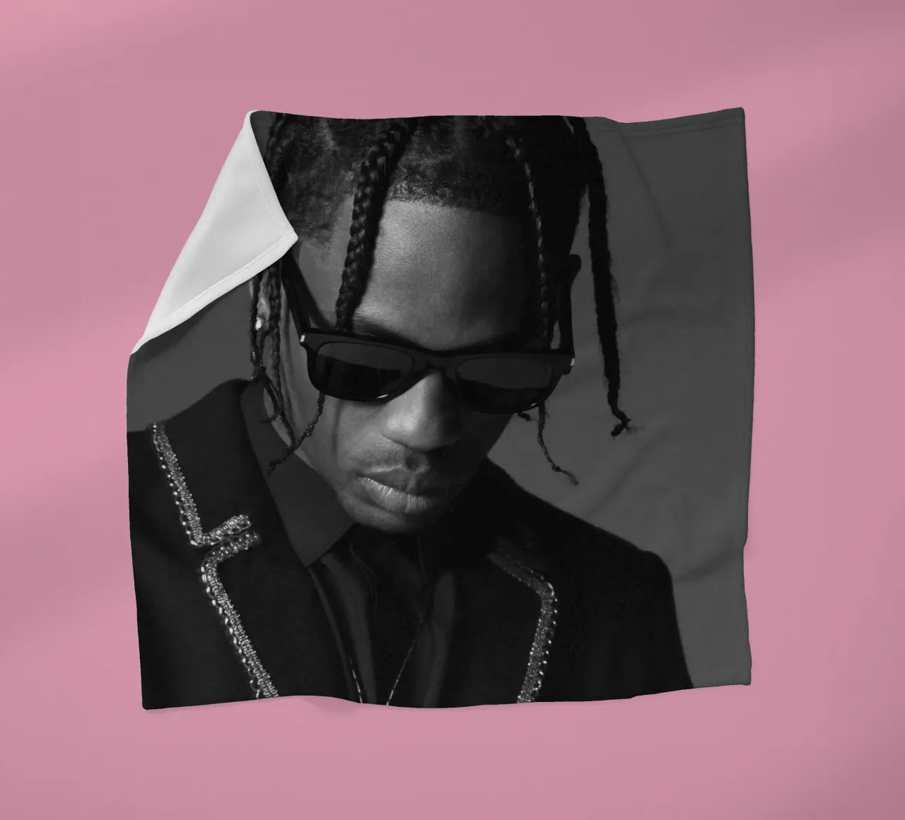 Black And White Formal Style From Travis Scott Poster coperta in pile da IGOR G