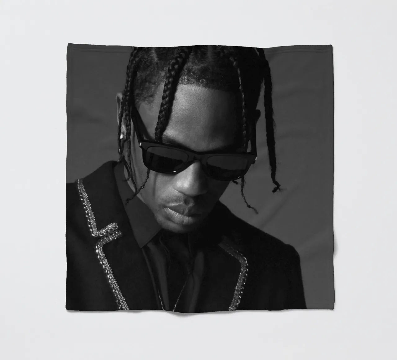 Black And White Formal Style From Travis Scott Poster coperta in pile da IGOR G