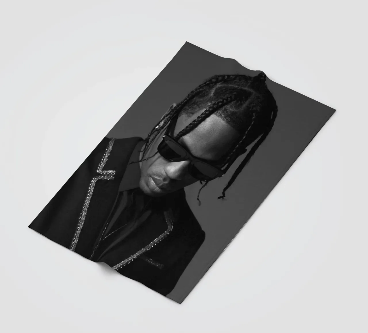 Black And White Formal Style From Travis Scott Poster coperta in pile da IGOR G