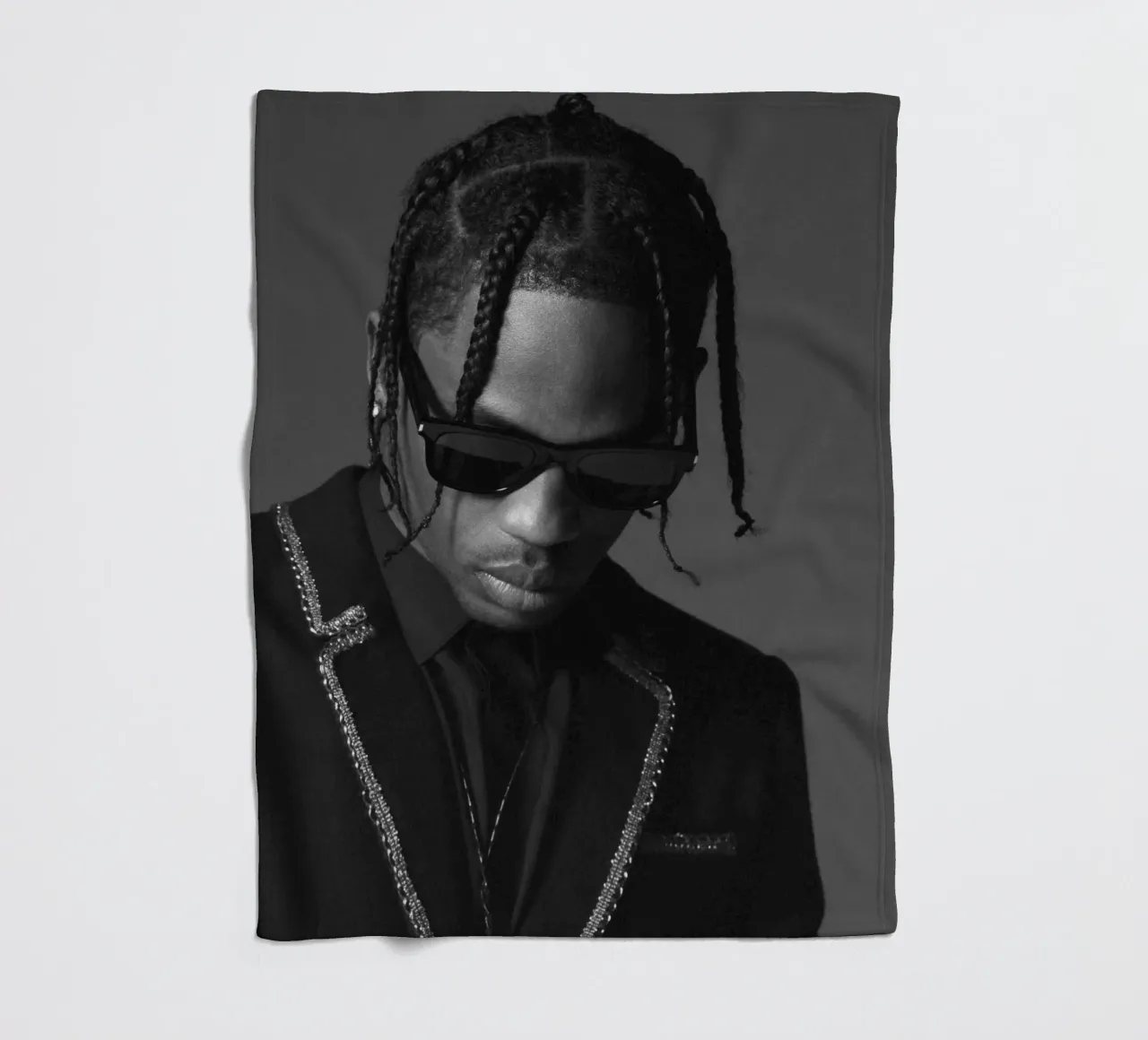 Black And White Formal Style From Travis Scott Poster coperta in pile da IGOR G