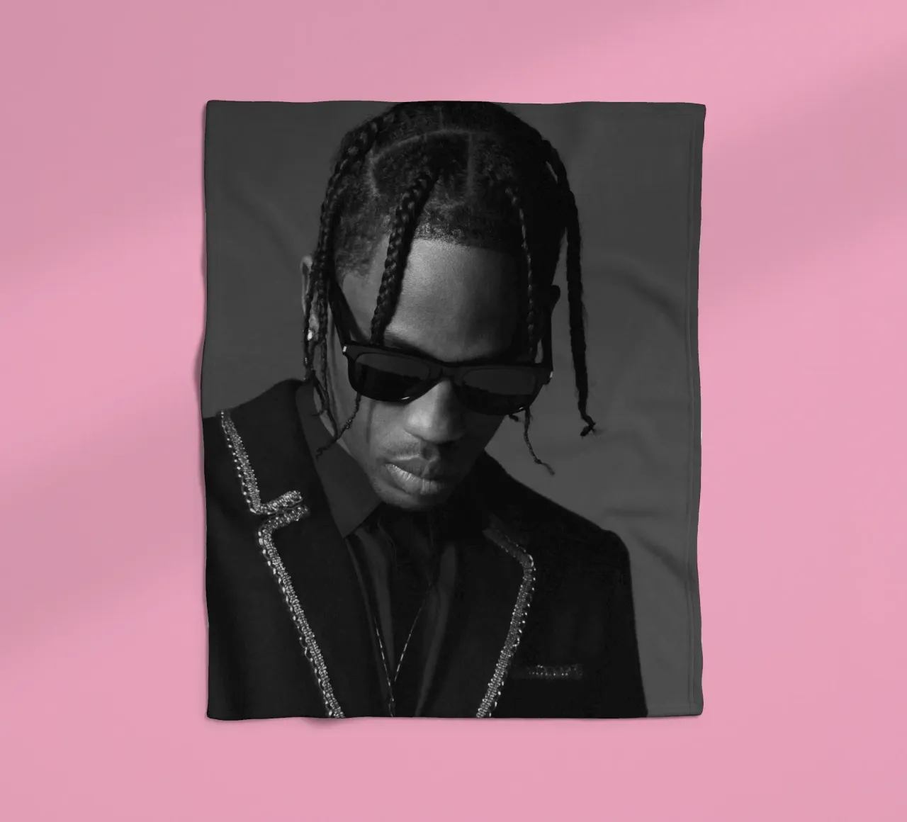 Black And White Formal Style From Travis Scott Poster coperta in pile da IGOR G