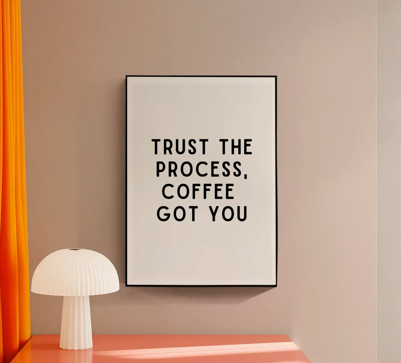 Trust the process plexiglass da PurePeachStudio