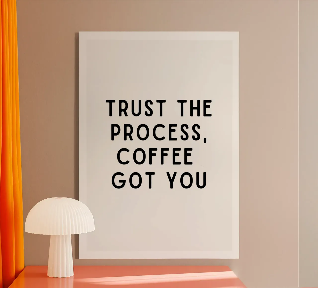 Trust the process plexiglass da PurePeachStudio