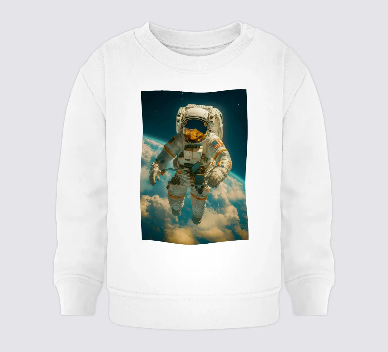 Astronauti nel cielo felpa neonato da tamarind